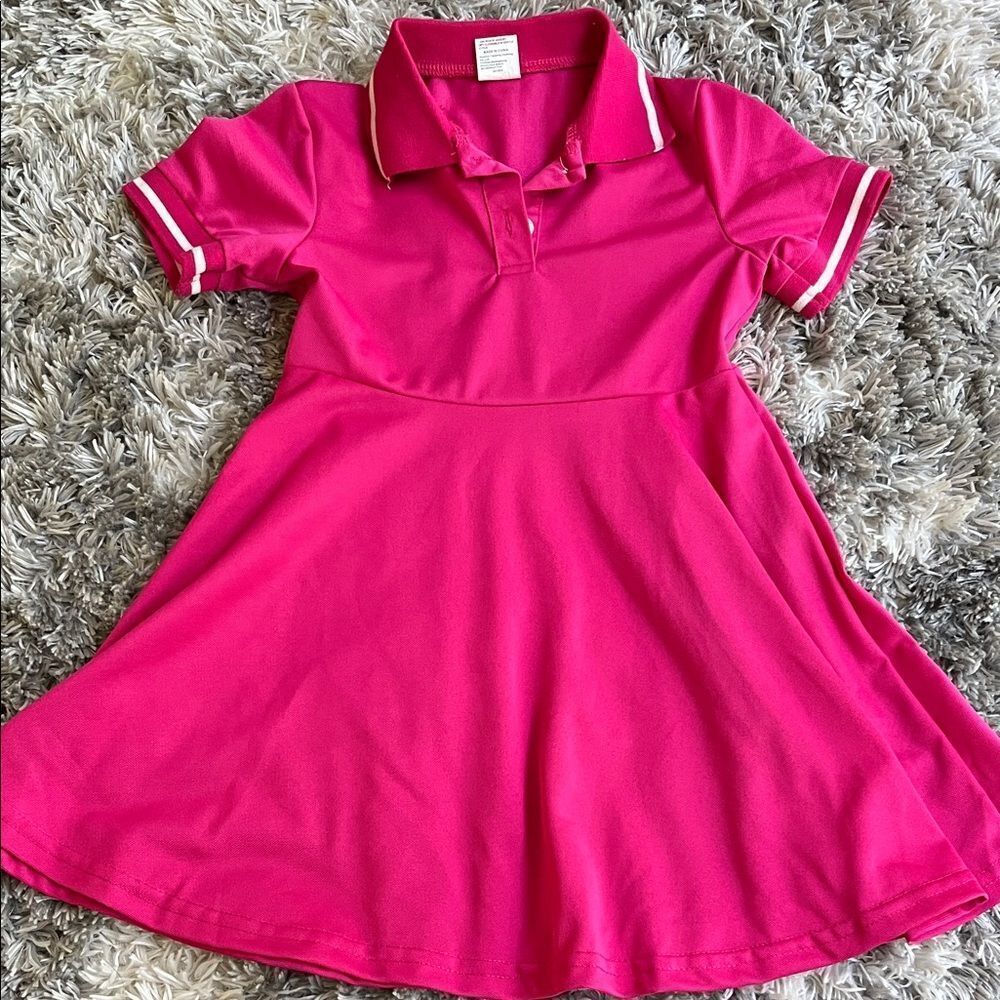 Pink Polo Dress for Kids